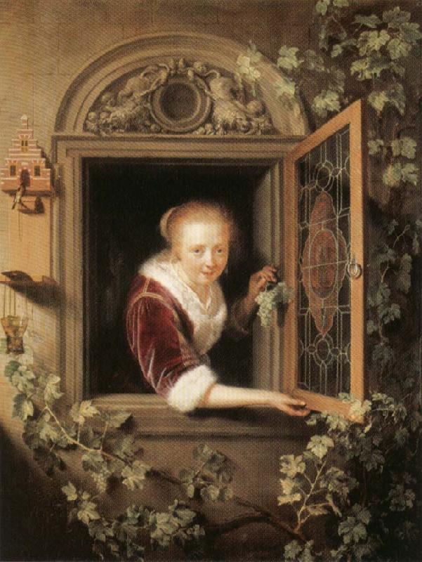 Gerrit Dou Girl at the Window France oil painting art